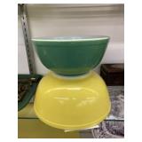 (2) Pyrex Mixing Bowls