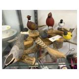 Carved Wood, Unsigned Birds