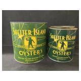 (2) Vtg. Oyster Tins