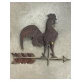 Copper Rooster Form Weathervane