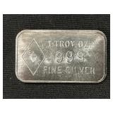 1 Troy Oz. Sterling Silver Ingot