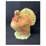 Paper Mache Turkey Form Candy Container