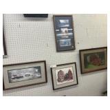 (4) Assorted Framed Prints