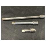 (3) Craftsman 1/2" Drive Extensions