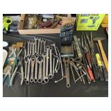 Drill Index w/ Screwdrivers, Combo Wrenches, Etc.