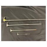 (4) Snap-On Lady Foot Pry Bars