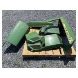 (3) John Deere Hoods w/ Engine Covers