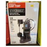 1/4hp Sump Pump