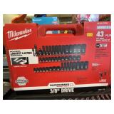 New Milwaukee 3/8" Drive Socket Set