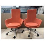 (2) Swivel High Back Office Chairs
