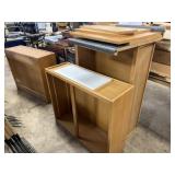 Assortment of Removed Oak Cabinetry