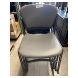 (6) Stacking Student Chairs
