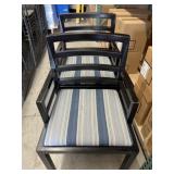 (2) Striped Upholstered Arm Chair