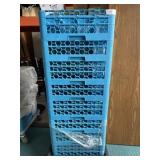 (8) Dish Racks w/ Dolley w/ Tumblers