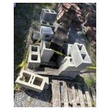 Assortment of 15.5" Cinder Blocks