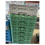 (7) Dish Rack w/ Dolley w/ 139 Mugs