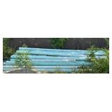 Approx. (25) Blue PVC 6" Pipe