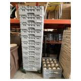 (13) Dish Racks w/ Dolley w/ Approx 225 Mugs