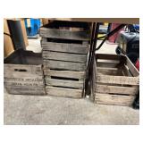 (4) Wooden Fruit Crates
