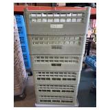 (6) Dish Racks w/ Dolley w/ 96 Sherbet Glasses