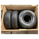 (4) 4.10 x 3.50 Pneumatic Tires
