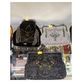 3 Vintage Beaded Purses