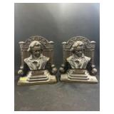 2 Beethoven Bronze Plated Bookends
