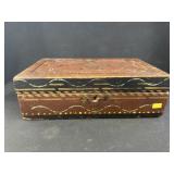 Painted Decorated Divided Storage Box