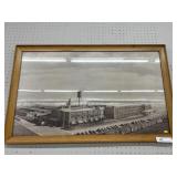 Framed Photograph of the Wurlitzer Piano Factory