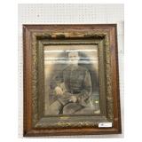 19th Century Framed Portrait of Soldier