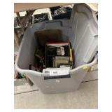 Storage Tote of Cassette Tapes