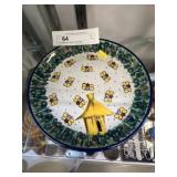 8 Handpainted Polish Pottery Plates