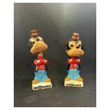 2 Vintage Disney Bobbleheads