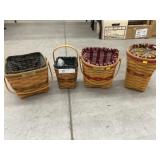 4 Longaberger Baskets