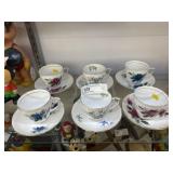 6 Chinaware Cups & Saucers