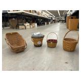 4 Longaberger Baskets