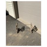 Ornate Metal Bench Base