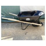5.5 Cubic ft Metal Wheelbarrow