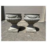 Concrete Circular Planters