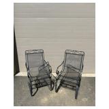 Patio Double Spring Arm Chairs