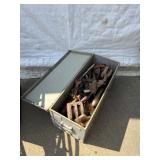 Wooden Tool Box w/ Large Assortment of Tools