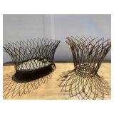 2 Various Wire Plant Holders
