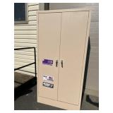Indoor Metal Storage Cabinet w/ interior Shelves