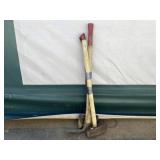 3 Garden Tools: Axe, Sledge Hammer, Pick Axe