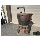 Early Lebanon Plumbing Supply Cast Iron Stove