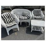 4 PIece Wicker Patio Set