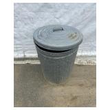 Galvanized Trash Can w/ Lid
