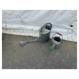 2 Galvanized Watering Cans