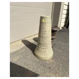 Plastic Planter & Concrete pedestal