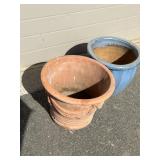 Glazed Pottery Planter & Terracotta Planter